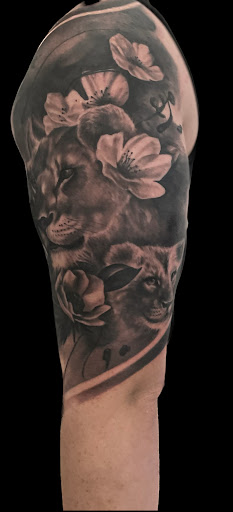 Explore birthdate tattoo ideas, creative tattoo ideas in Weatherford, available at Weatherford Tattoo Co.