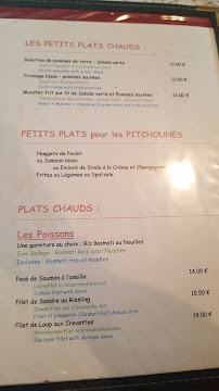 Menu / carte de Hotel-Restaurant à l'étrier à Reichstett