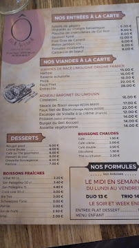 Menu / carte de Ô Bell Accueil Grill cuisine traditionnelle traiteur à Bellac
