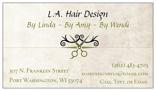 L.A. Hair Design, LLC 53074