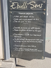 Restaurant Ebulli'Sens à Rennes (le menu)