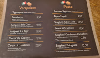 Menu / carte de Tapiro D’Oro à Hamburg