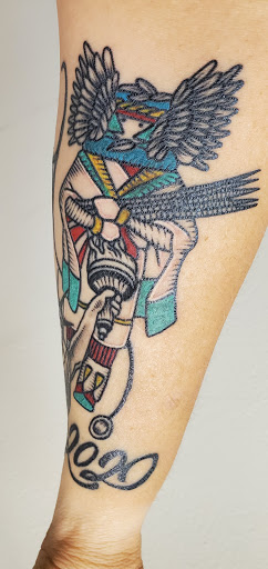 Explore spongebob and patrick tattoo ideas, creative tattoo ideas in Jefferson City, available at The Ink Sling Studio