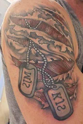 Explore initial tattoo ideas for females, creative tattoo ideas in Oak Grove, available at Hell or High Water Tattoo Shop