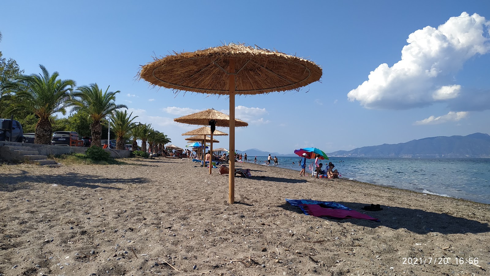 Foto de Kalamia Arkitsa beach con bahía mediana