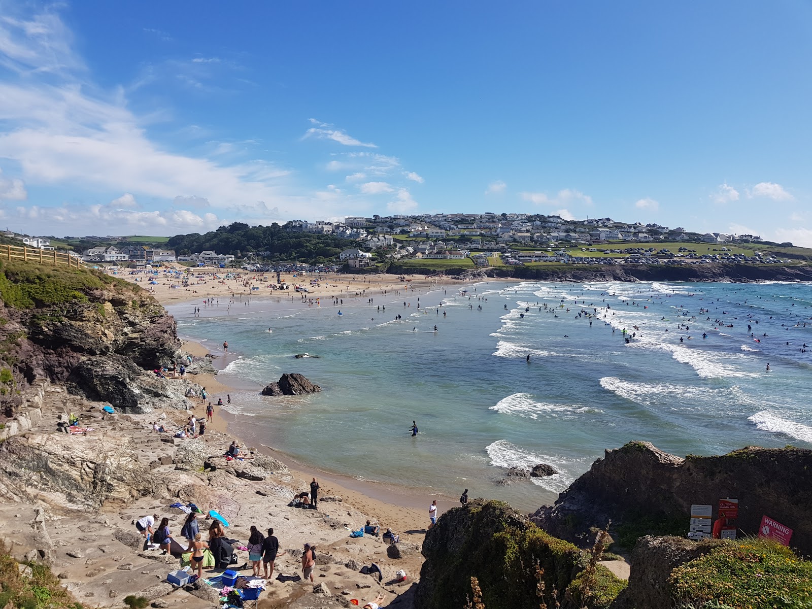 Photo de Polzeath beach et le règlement