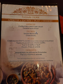 Menu du Le Comptoir de Marrakech à Saint-Chamond