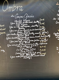 Bel Ombra à Osani menu