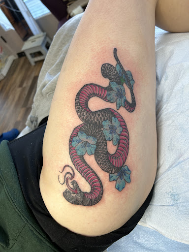 Explore batman sleeve tattoo ideas, creative tattoo ideas in Sonora, available at High Sierra Tattoo Company