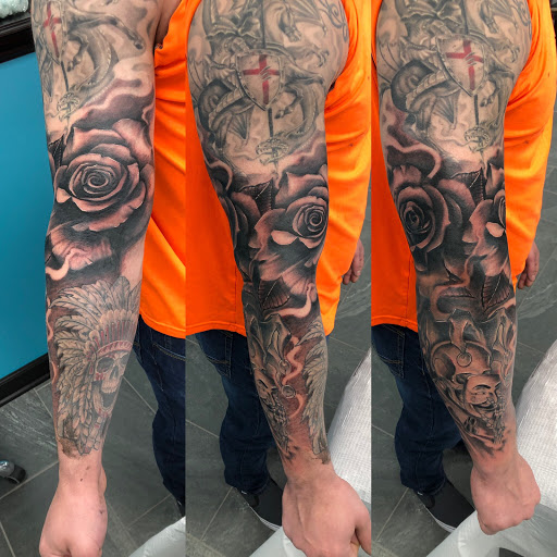 Explore neck tattoo filler ideas, creative tattoo ideas in Lockport, available at Archer Ink Tattoo