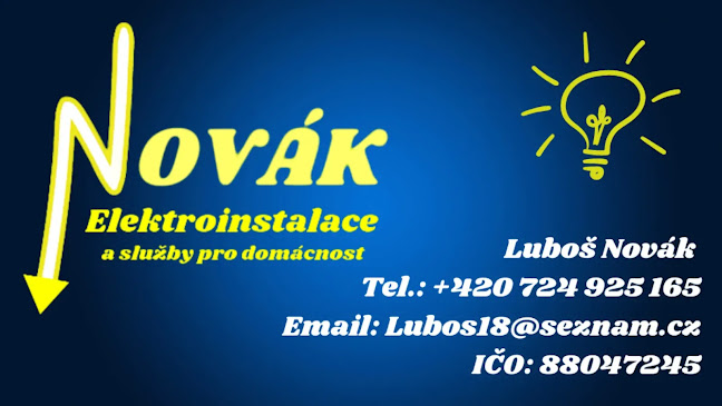NOVÁK - ELEKTROINSTALACE a služby pro domácnost - Plzeň