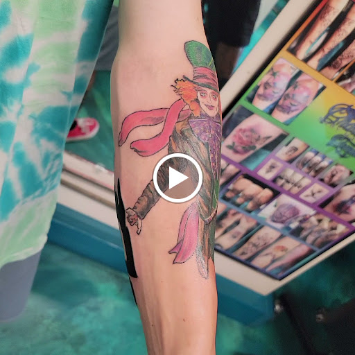 Explore santa muerte tattoo ideas, creative tattoo ideas in Traverse City, available at Pinups & Needles