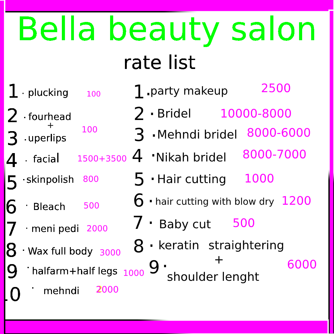 Bella beauty salon