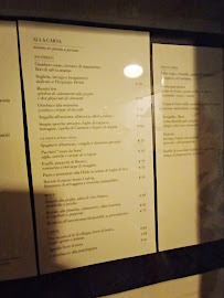 Menu / carte de Pagaia à Senigallia