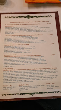 Menu / carte de Paulaner´s im Taschenbergpalais à Dresden