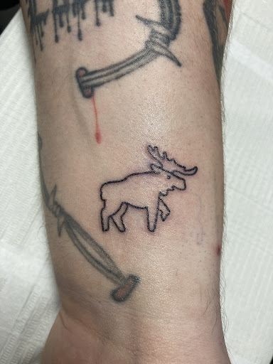 Explore dark angel tattoo ideas, creative tattoo ideas in Connellsville, available at Sugar Hill Tattoo Studio