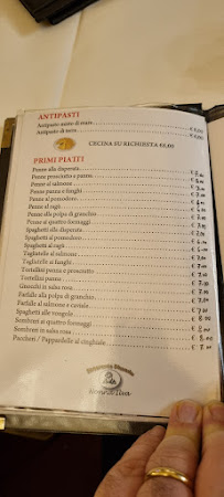 Menu du Nonna Ilva Srl à Fornacette