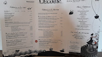 Menu / carte de Restaurant L'Écume à Chartres