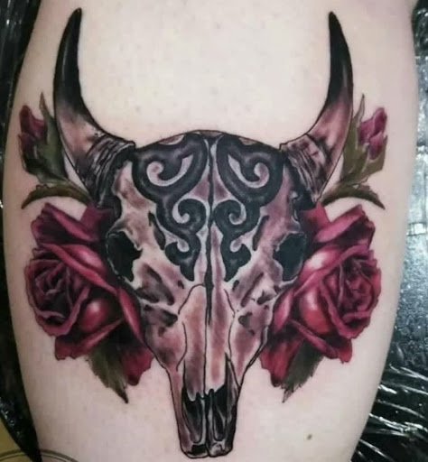 Explore half moon tattoo ideas, creative tattoo ideas in Olympia, available at Sorry Mom Ink Tattoos & Piercings Olympia