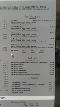 L'EDEN RESTAURANT BRASSERIE HOTEL SAINT VALERY EN CAUX à Saint-Valery-en-Caux carte