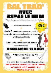 Restaurant français Bar / Restaurant / Chambre à la nuitee à 45e/Le Champ de Foire à Châteaumeillant à Châteaumeillant (la carte)