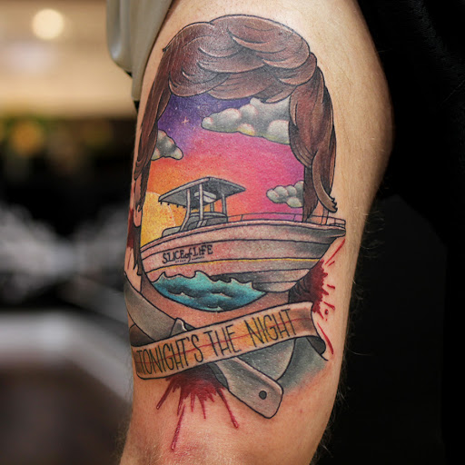 Find lipstick tattoo ideas for your next unique tattoo in Dubuque at The Crows Nest