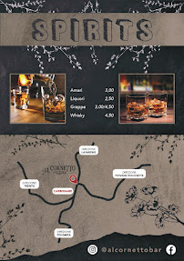 Al Cornetto à Carbonare menu