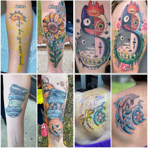 Explore hood tattoo ideas, creative tattoo ideas in Winter Haven, available at Pinkys Place Winter Haven