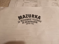 Mazurka à Paris carte