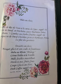 Menu / carte de Le Rosé de Touraine à Clairefontaine-en-Yvelines