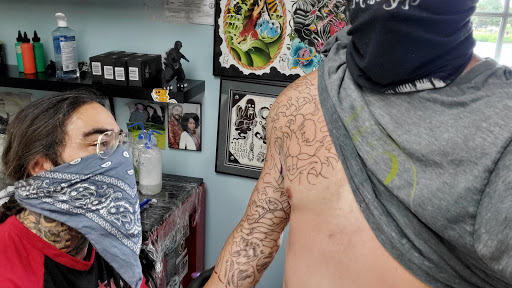 Explore tattoo half sleeve ideas, creative tattoo ideas in Virginia Beach, available at Studio Evolve