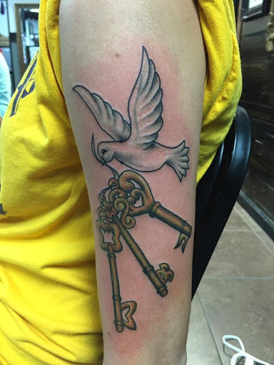 Explore ironman triathlon tattoo ideas, creative tattoo ideas in Houma, available at Black Pearl Tattoo Co