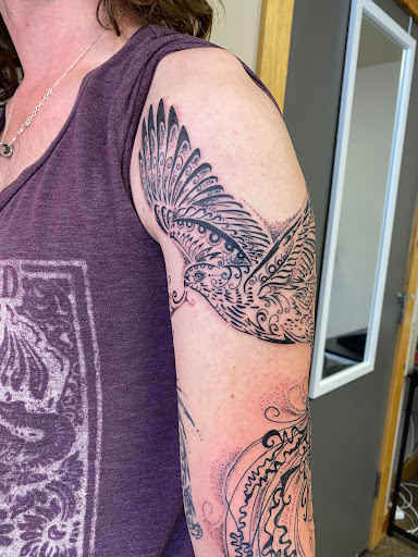 Explore inosuke tattoo ideas, creative tattoo ideas in Fort Collins, available at Meadowlark Tattoo