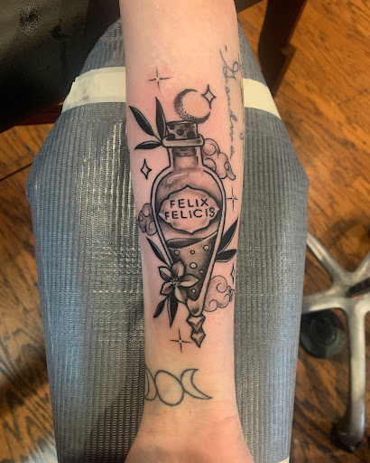 Explore capricorn tattoo ideas for men, creative tattoo ideas in Cass City, available at Wolf Zen Tattoo