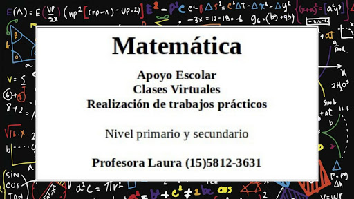 Profesora - Clases particulares de Matemática