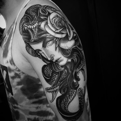 Explore hip thigh tattoo ideas, creative tattoo ideas in San Diego, available at Remington Tattoo Parlor