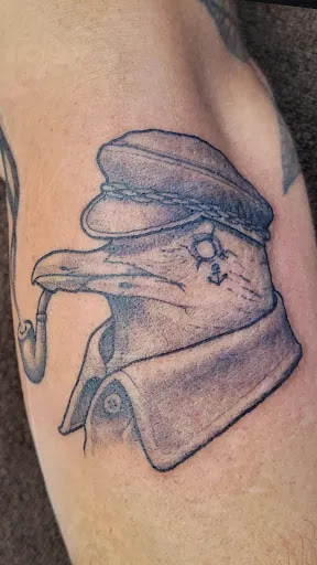 Explore cute ghost tattoo ideas, creative tattoo ideas in Eureka, available at Bohemian Tattoo