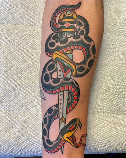 Explore aerosmith tattoo ideas, creative tattoo ideas in Georgetown, available at Iron Rite Tattoo South