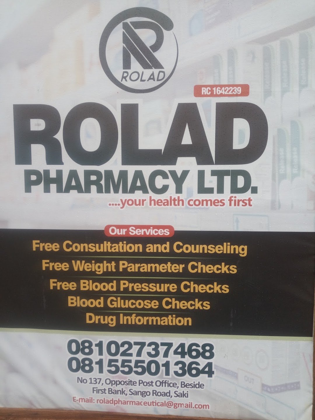 ROLAD PHARMACY LTD.