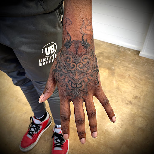Explore death stranding tattoo ideas, creative tattoo ideas in Cedar Rapids, available at Wellington Tattoo Co.