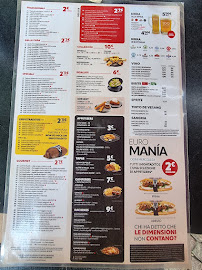 Menu du 100 Montaditos à Turin