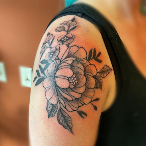 Explore tattoo son ideas, creative tattoo ideas in Cincinnati, available at Opal Moon Tattoo