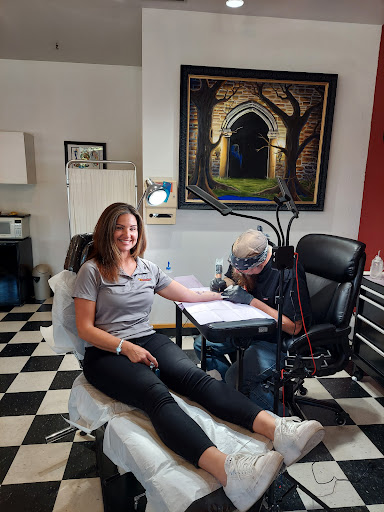 Explore wrap around arm tattoo ideas, creative tattoo ideas in Richmond, available at Redwoods Wild Side Tattoo