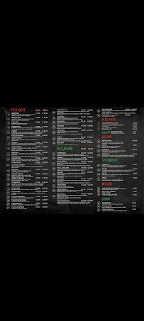 Carte du mimmo's pizza à Jesolo