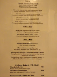 Porta 4 à Porto menu