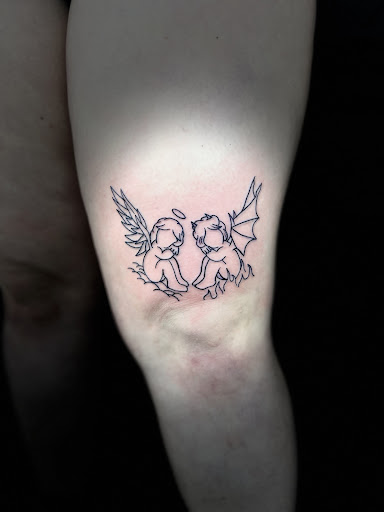 Explore bear tattoo ideas for men, creative tattoo ideas in Buckhannon, available at Good Times Tattoo Studio