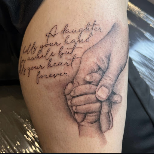 Explore tattoo position ideas, creative tattoo ideas in West Hartford, available at The Lucky 7 Tattoo Studio