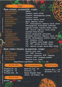 Menu du Pizza Rapido villemoisson sur orge à Villemoisson-sur-Orge