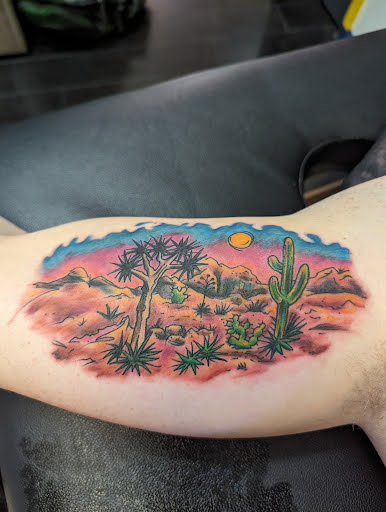 Explore daughter portrait tattoo ideas, creative tattoo ideas in Longmont, available at Roskos Ink