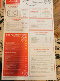 Restaurant de spécialités alsaciennes Flam's à Paris - menu / carte